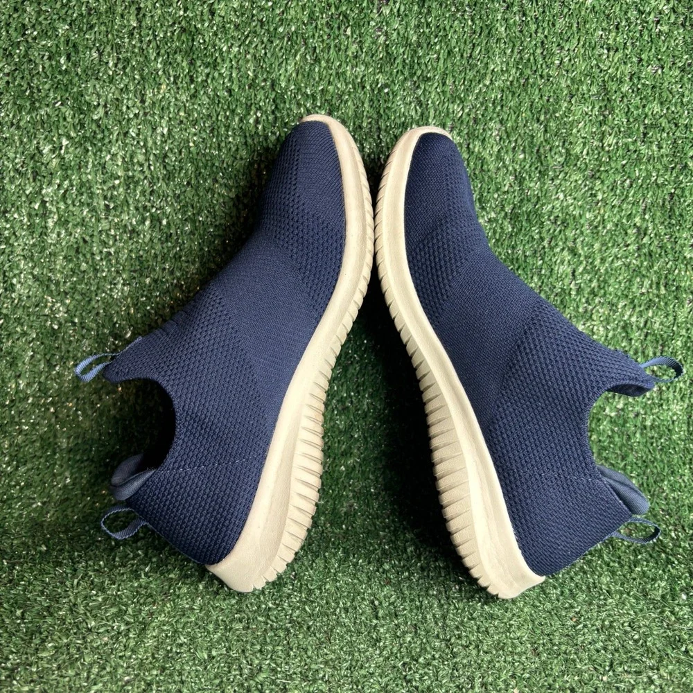 Skechers Ultra Flex First Take Knit Slip On Walking Sneaker Navy Blue Womens 6.5